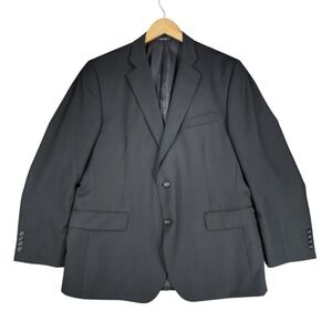 Stafford Blazer 44 R Mens Classic Fit Travel Suit Separate Jacket Charcoal Wool